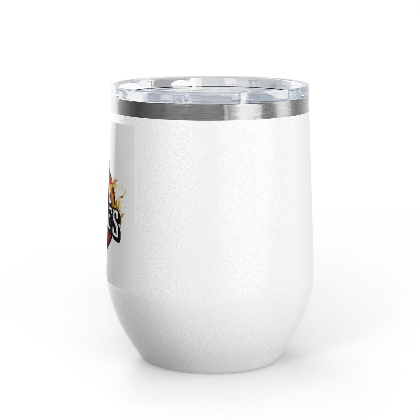 Wine Tumbler — Wolfie’s BBQ 12oz Insulated Stemless Wine Tumbler (Logo)