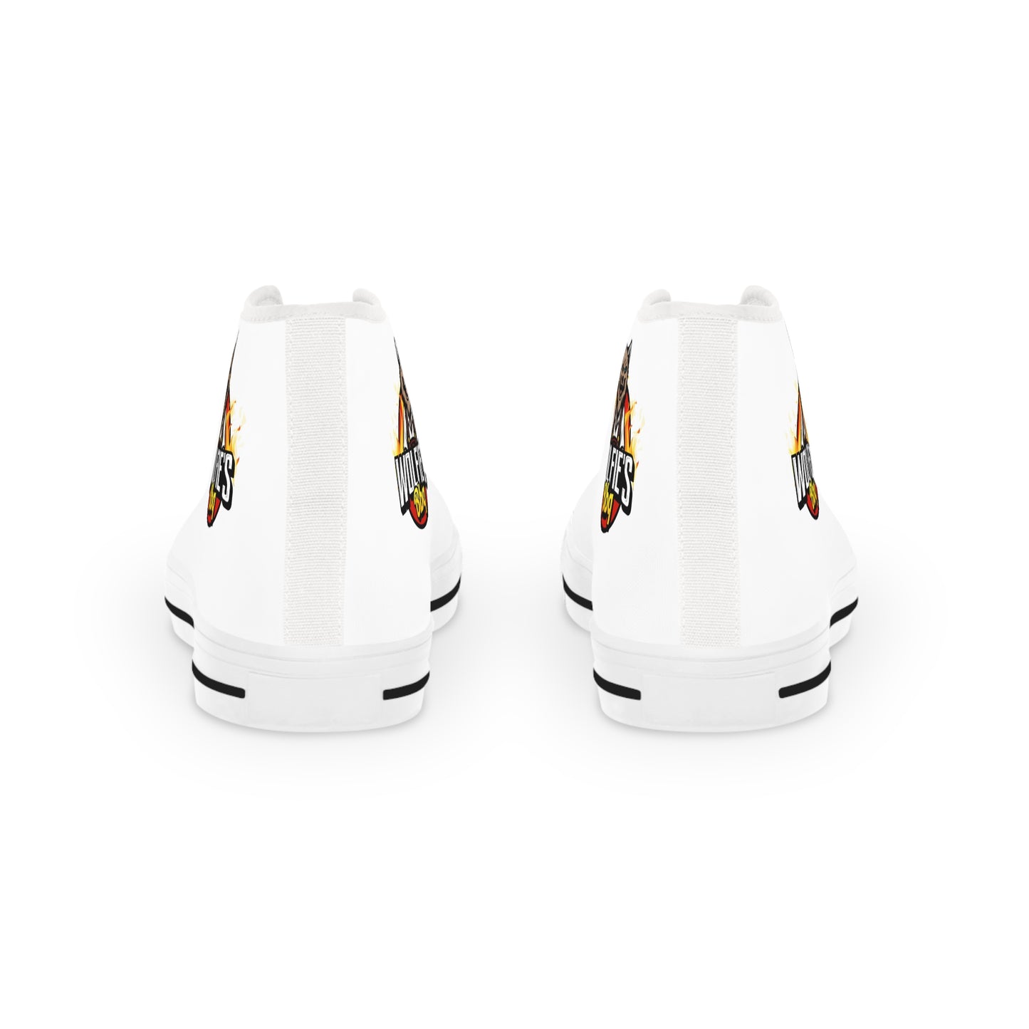 High Top Sneakers — Fire Wolf Graphic Men’s High-Tops