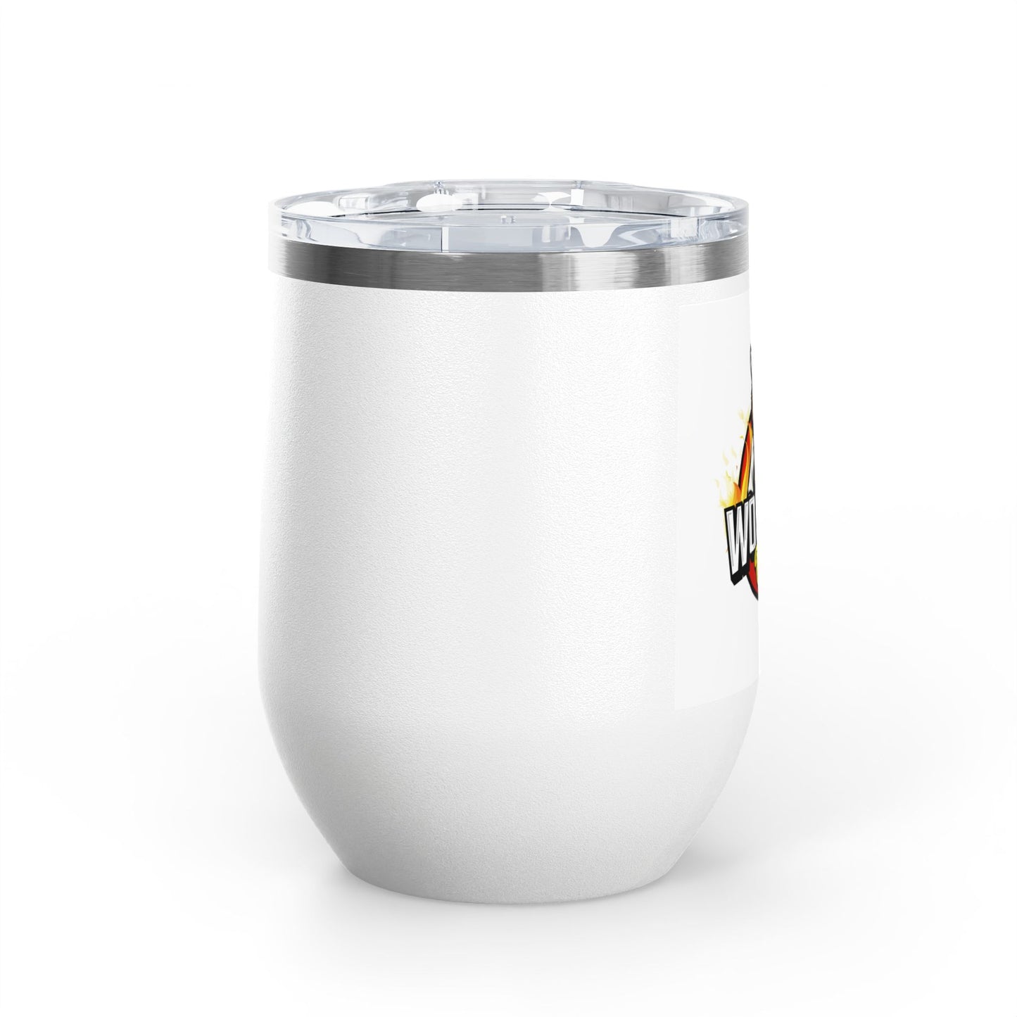 Wine Tumbler — Wolfie’s BBQ 12oz Insulated Stemless Wine Tumbler (Logo)