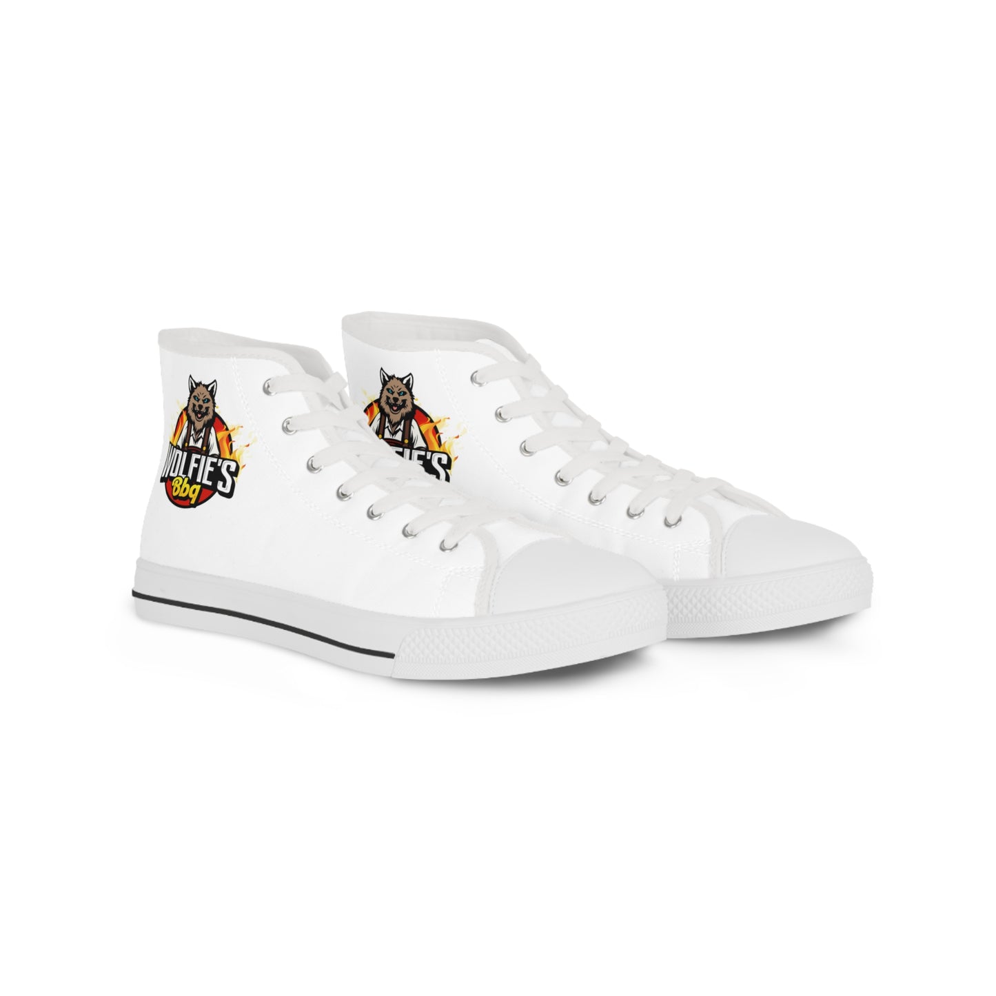 High Top Sneakers — Fire Wolf Graphic Men’s High-Tops
