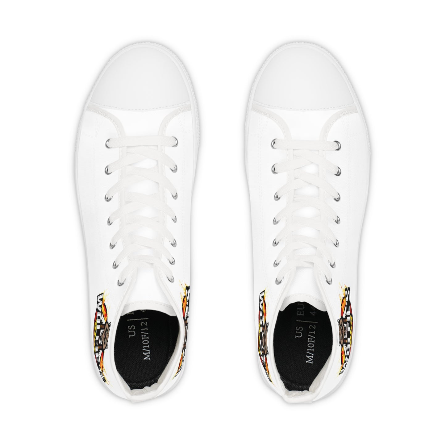 High Top Sneakers — Fire Wolf Graphic Men’s High-Tops