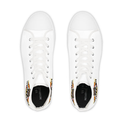 High Top Sneakers — Fire Wolf Graphic Men’s High-Tops