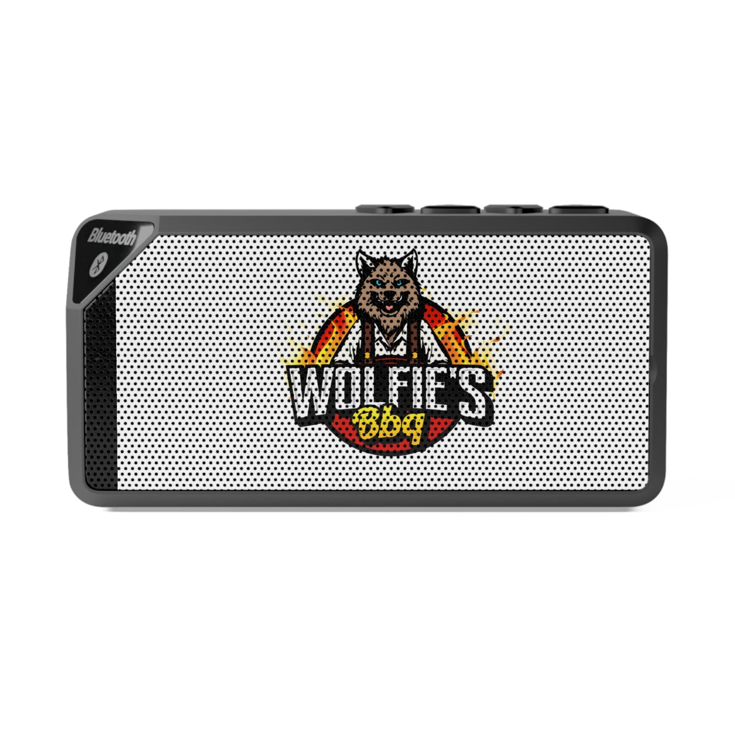 Portable Bluetooth Speaker — Wolfie’s BBQ Logo Wireless Speaker